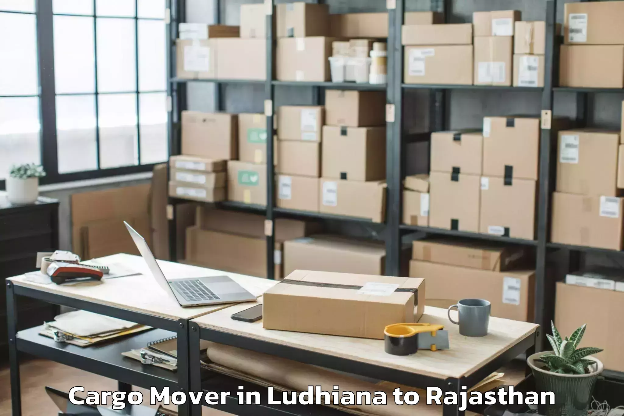 Get Ludhiana to Ladnun Cargo Mover